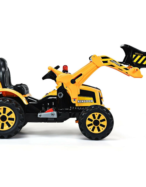 Load image into Gallery viewer, 12 V Battery Powered Kids Ride on Dumper Truck-Yellow. - Color: Yellow
