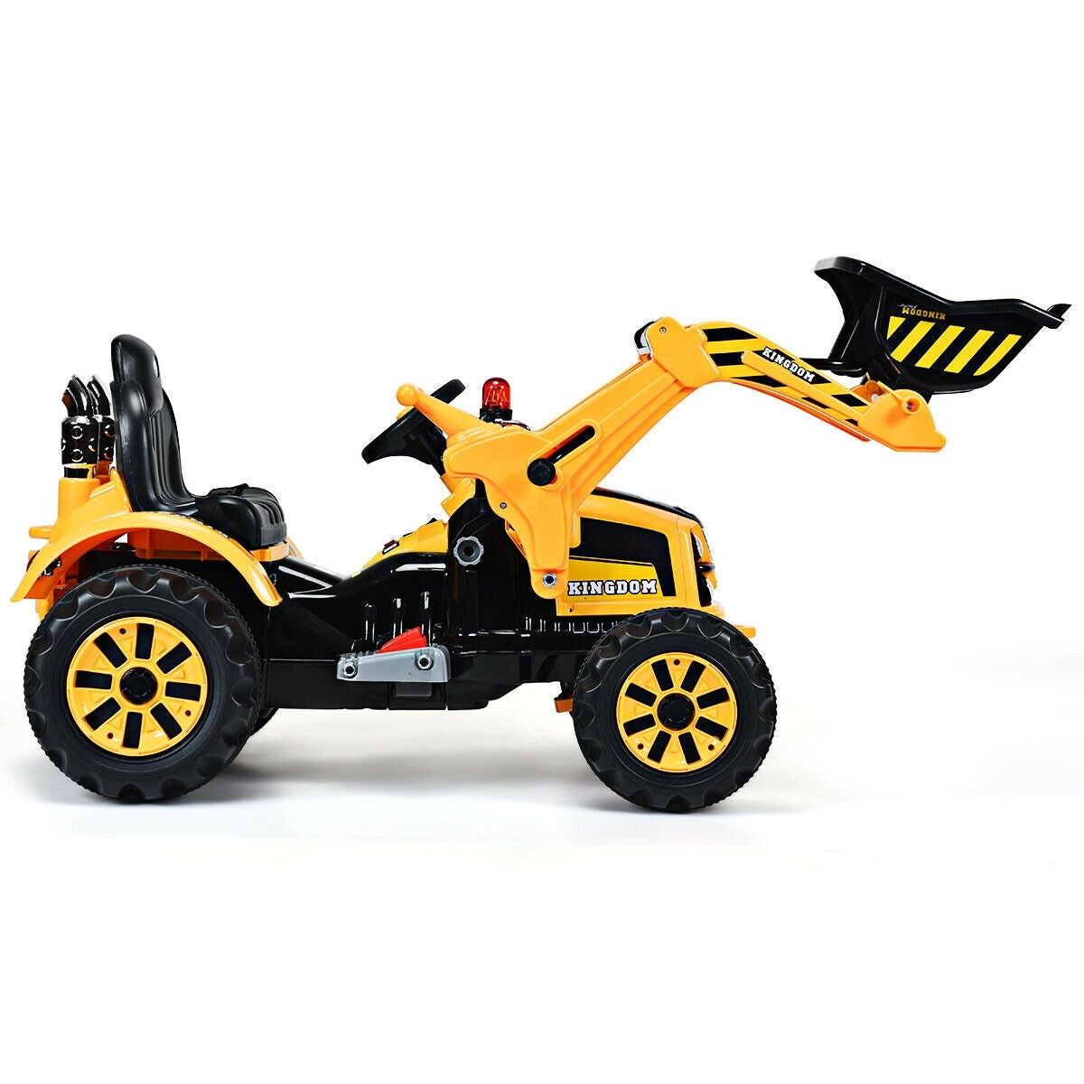 12 V Battery Powered Kids Ride on Dumper Truck-Yellow. - Color: Yellow