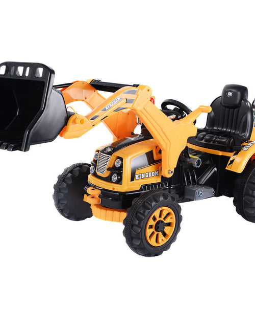 Load image into Gallery viewer, 12 V Battery Powered Kids Ride on Dumper Truck-Yellow. - Color: Yellow
