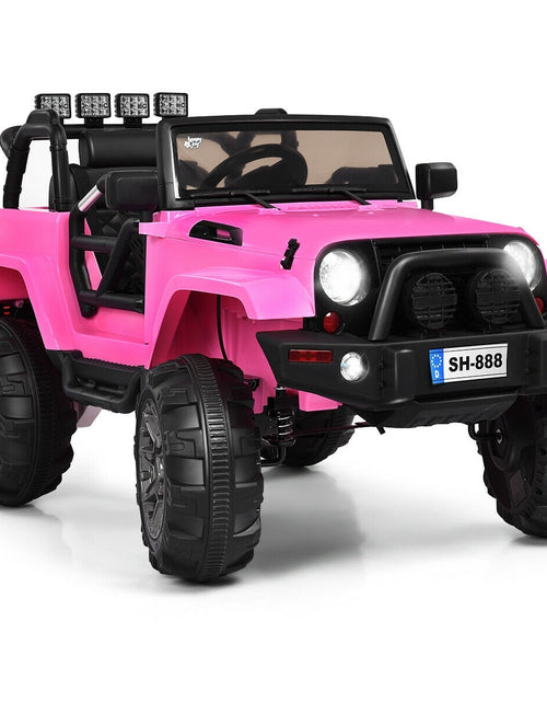 Load image into Gallery viewer, 12V Kids Remote Control Riding Truck Car with LED Lights-Pink - Color: Pink
